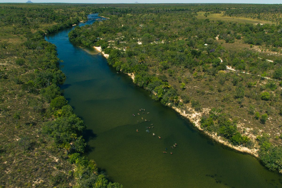 Rio Novo em meio ao cerrado